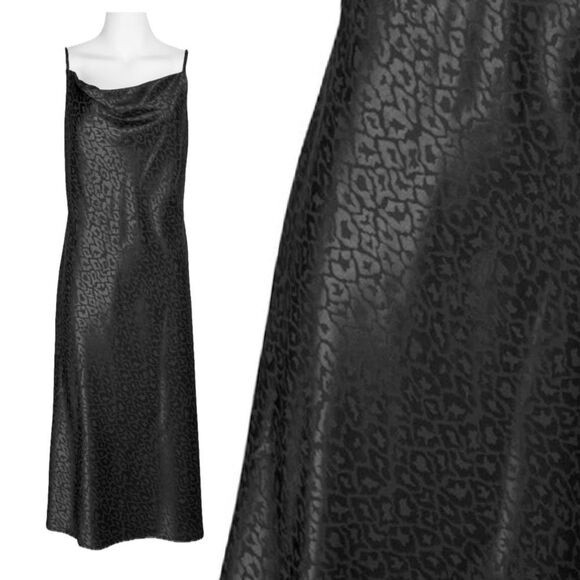 Emma & Michele Spaghetti Strap Cowl Neck Bias Slip Satin Dress. Size Small - Picture 1 of 16